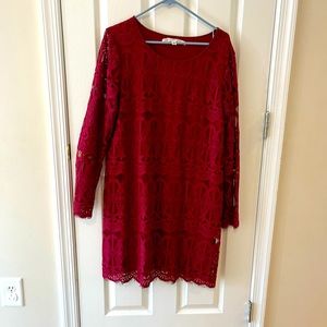 Crimson Lace shift dress size XL